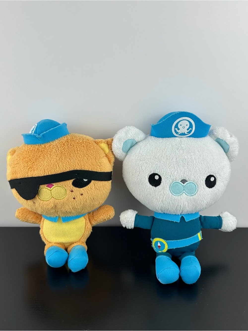 Octonauts Kwazii Cat & Captain Barnacles 9” Above and Beyond Crew Plush Dolls